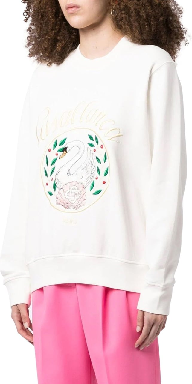 Casablanca embroidered sweatshirt Wit