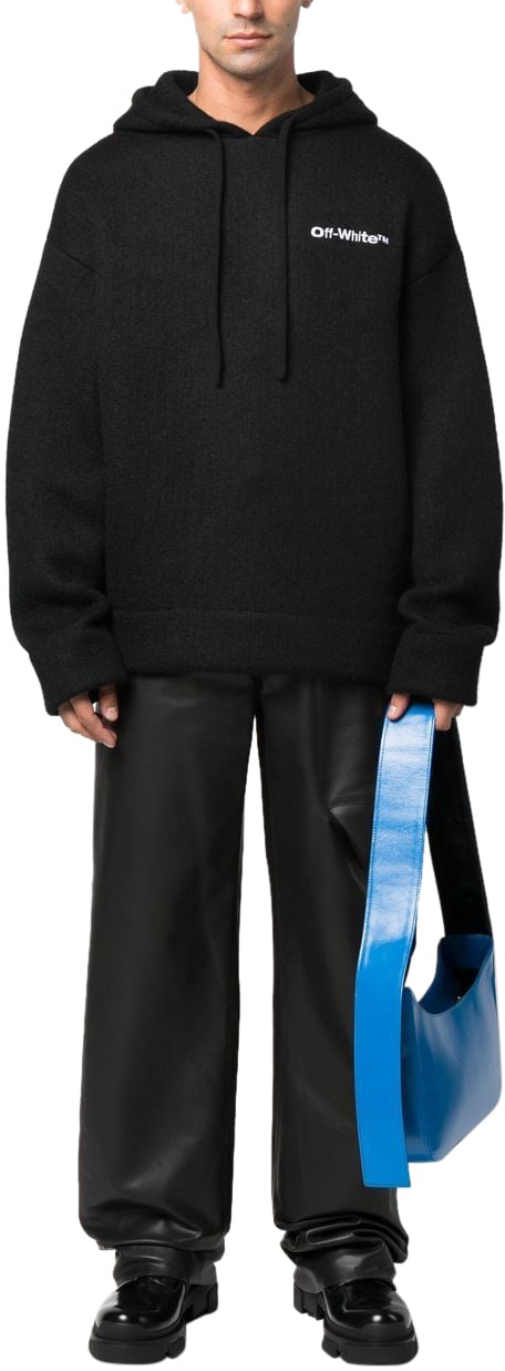 OFF-WHITE Off-White Knitted Hoodie Zwart