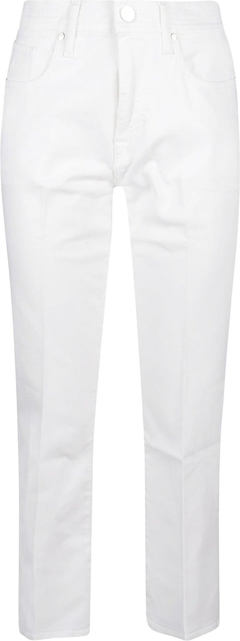 Jacob Cohen Flare Crop Fit Jeans Victoria White Wit