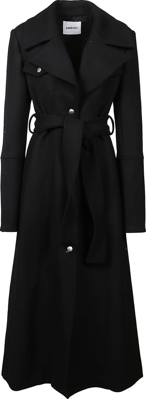 AMBUSH Rever Coat Black Zwart