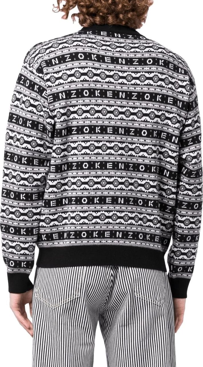 Kenzo logo-jacquard wool sweater Divers