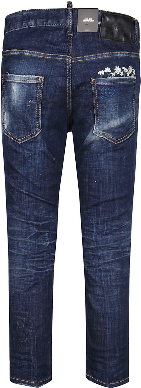 Dsquared2 Cool Girl Cropped Jeans Blue Blauw