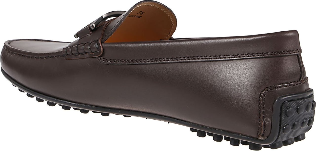 Tod's City Rubbers 42c Loafers Brown Bruin