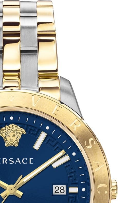 Versace VE2C00421 Univers heren horloge 43 mm Blauw