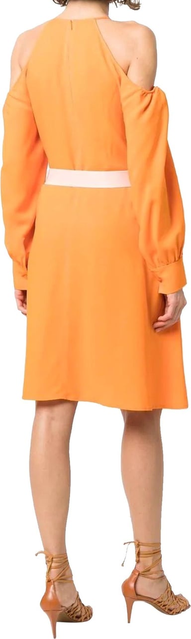 Stella McCartney Stella Mccartney Off-Shoulder Dress Oranje