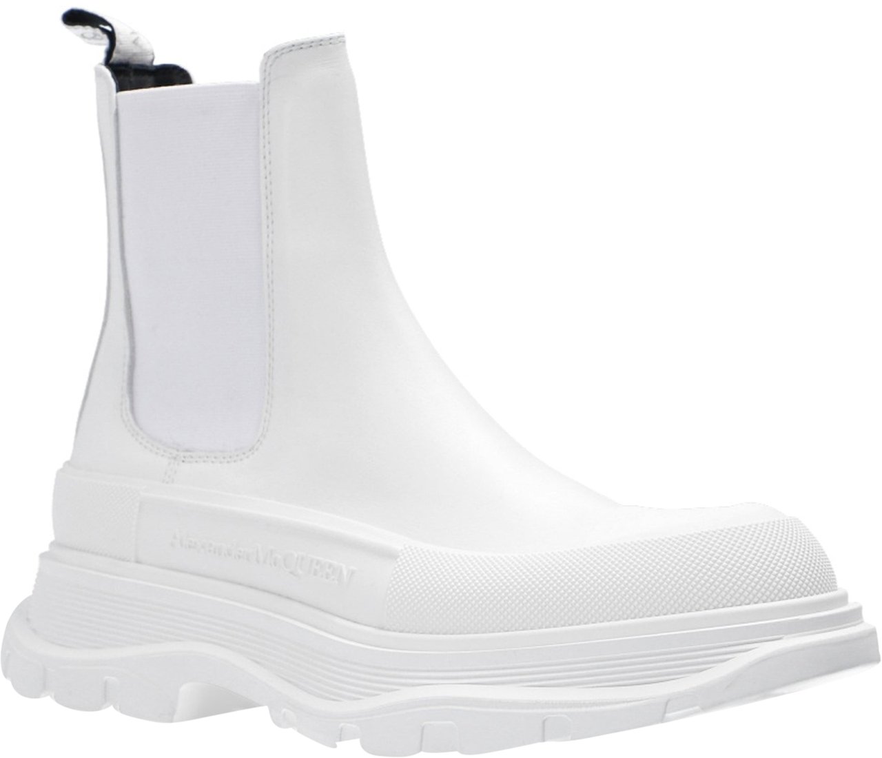 Alexander McQueen Alexander Mcqueen Leather Chunky Sole Sneakers Wit
