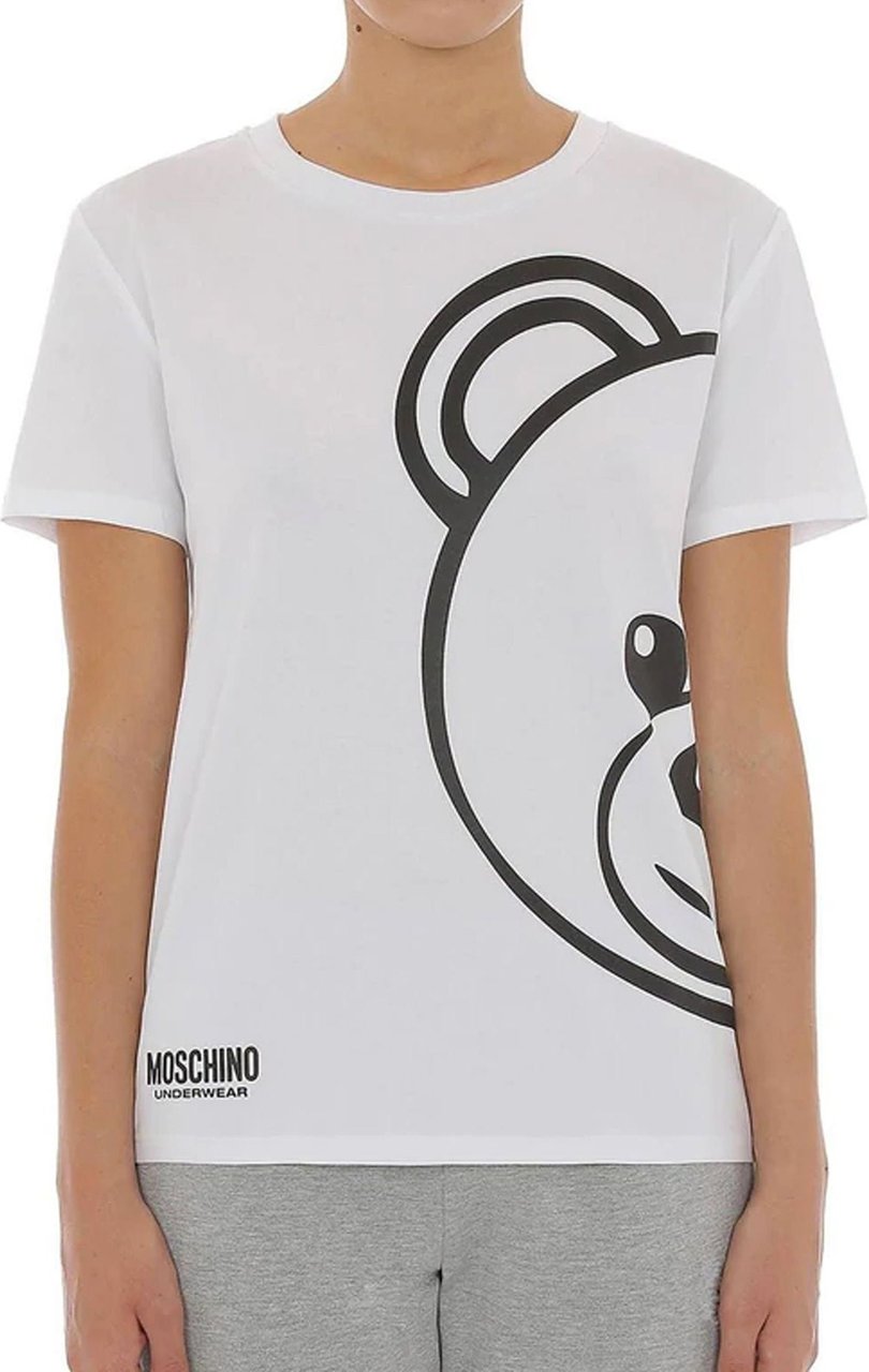 Moschino Moschino Underwear Printed T-Shirt Wit