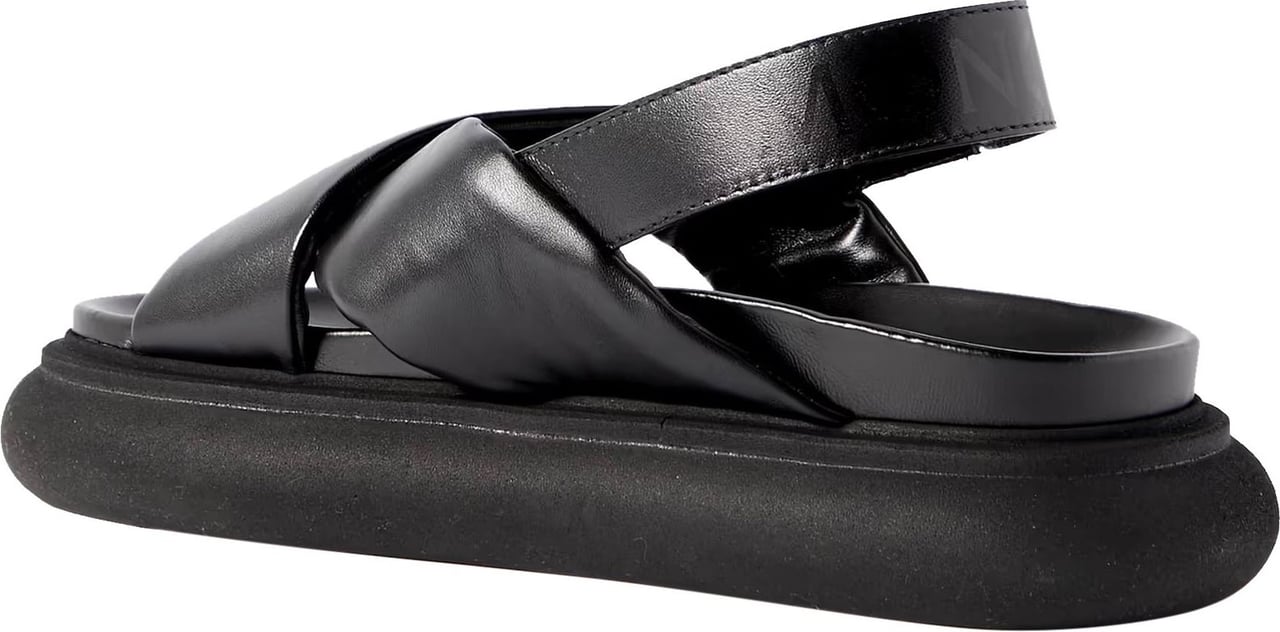 Moncler Moncler Solarisse Leather Sandals Zwart