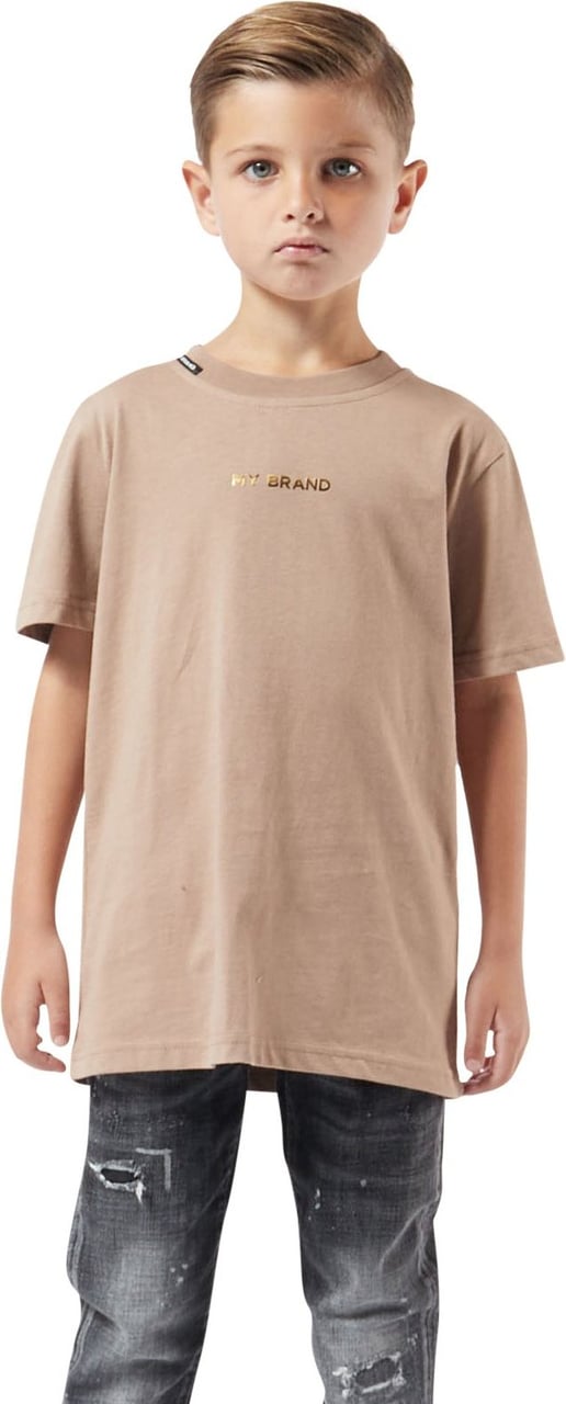My Brand back embroidery t-shirt Beige