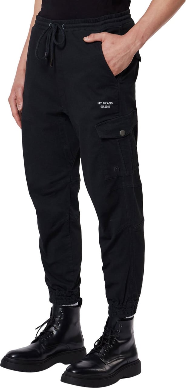 My Brand combala cuffed cargo pants Zwart