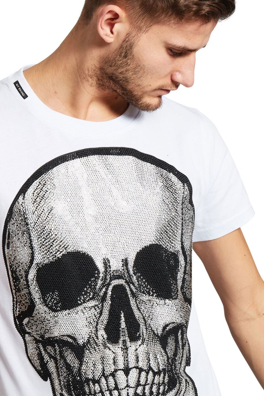 My Brand white skull t-shirt Wit