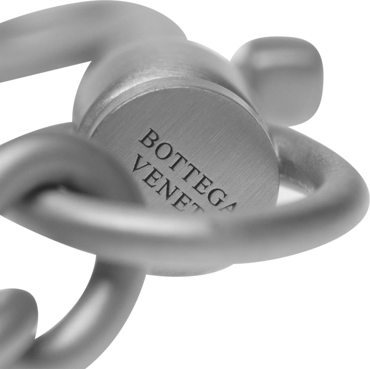 Bottega Veneta Logo Cardholder Keychain Zwart