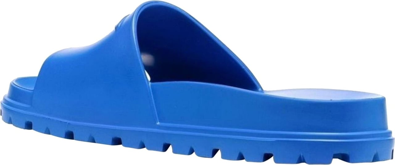 Prada Prada Open Toe Slides Blauw