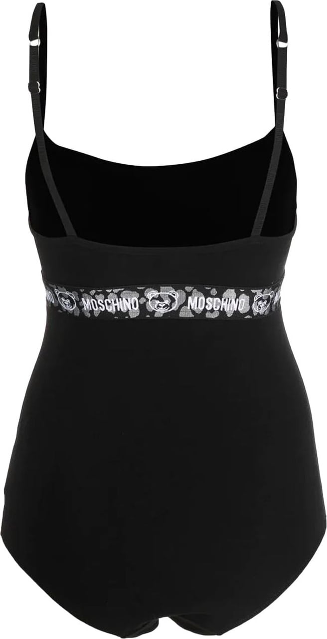 Moschino Moschino Underwear Logo-Tape Bodysuit Zwart