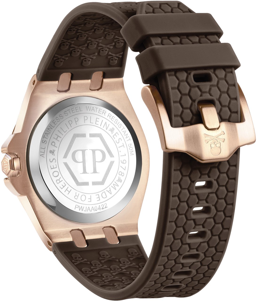 Philipp Plein PWJAA0422 Plein Extreme Lady dameshorloge 38 mm Bruin