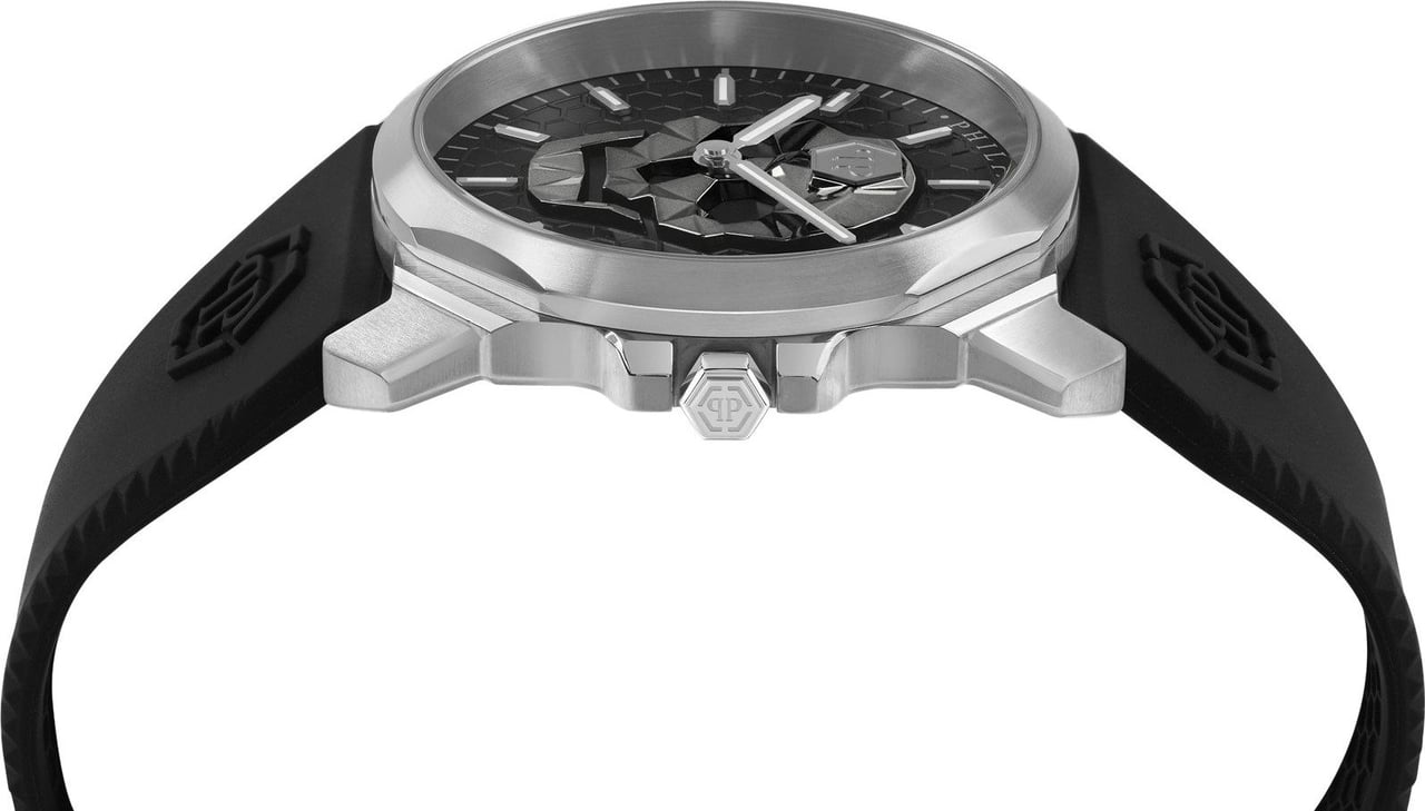 Philipp Plein PWLAA0122 The $kull King horloge 40 mm Zwart