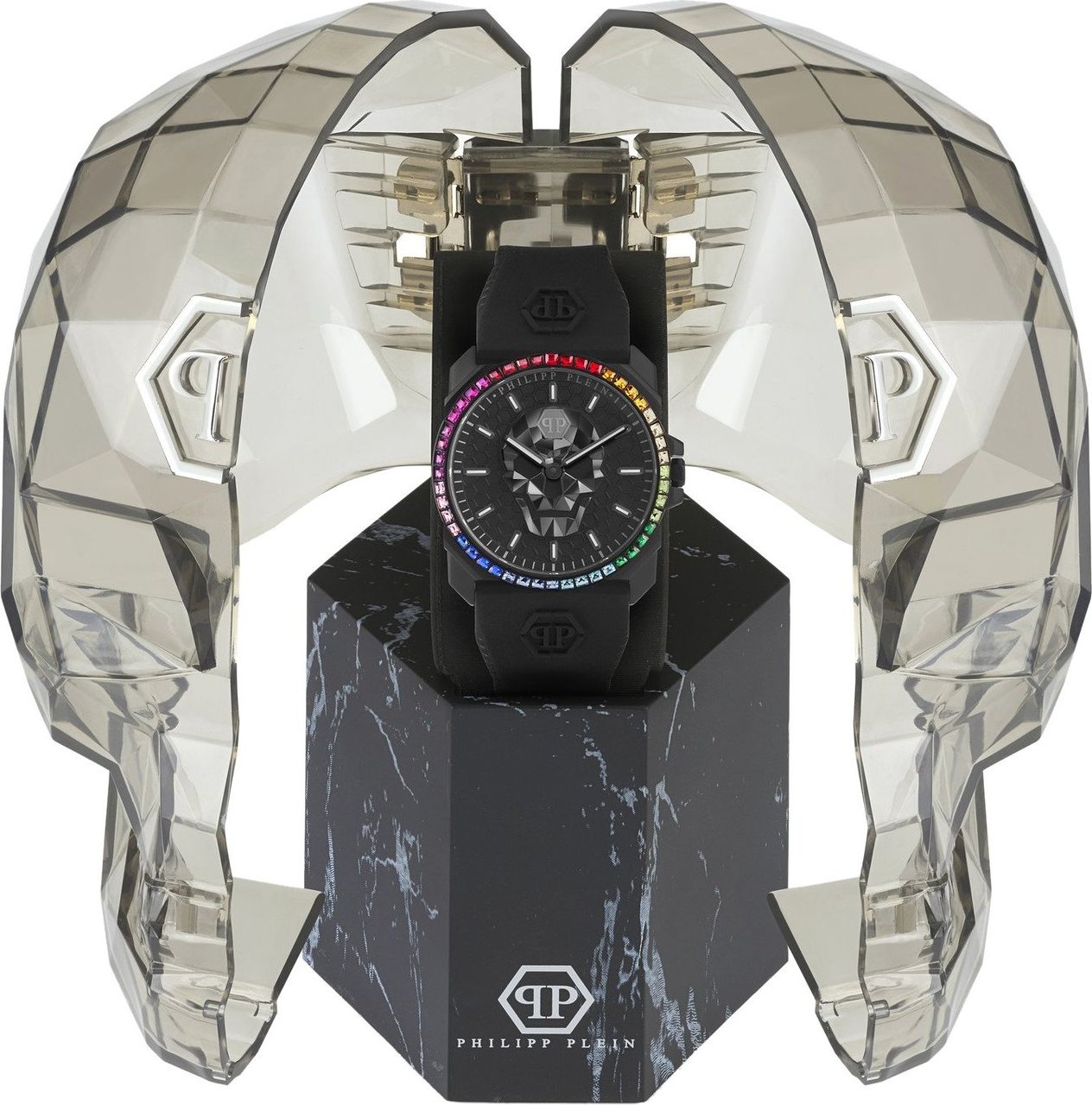 Philipp Plein PWLAA0522 The $kull King horloge 40 mm Zwart