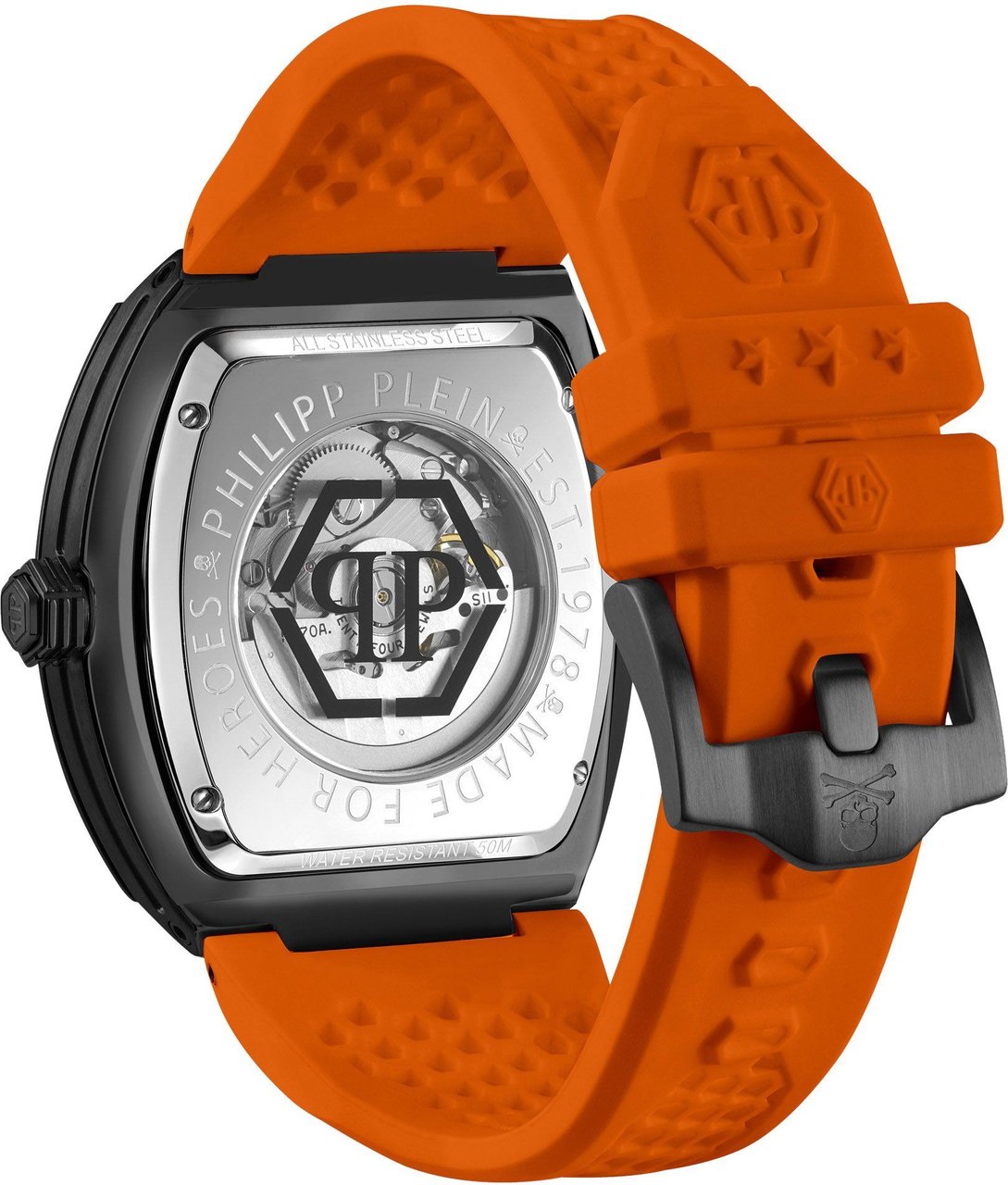Philipp Plein PWBAA1222 The $keleton Topaz Sport Master horloge 44 mm Zwart
