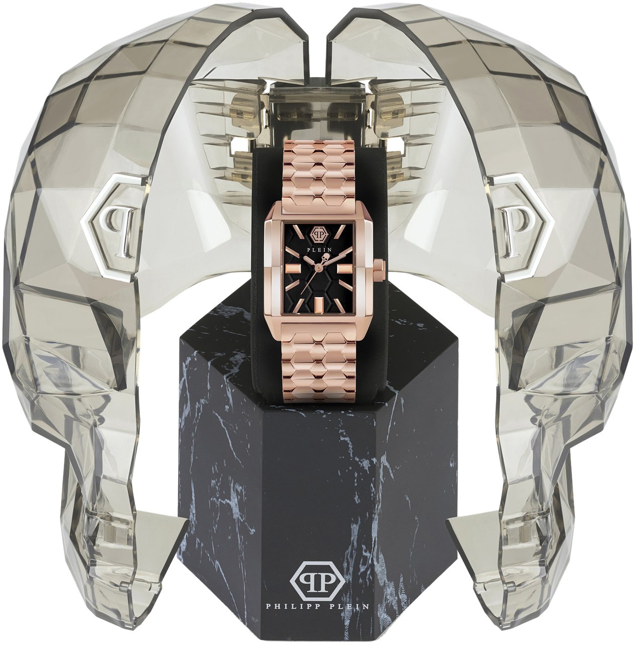 Philipp Plein PWMAA0822 Offshore Square dameshorloge 38 mm Zwart