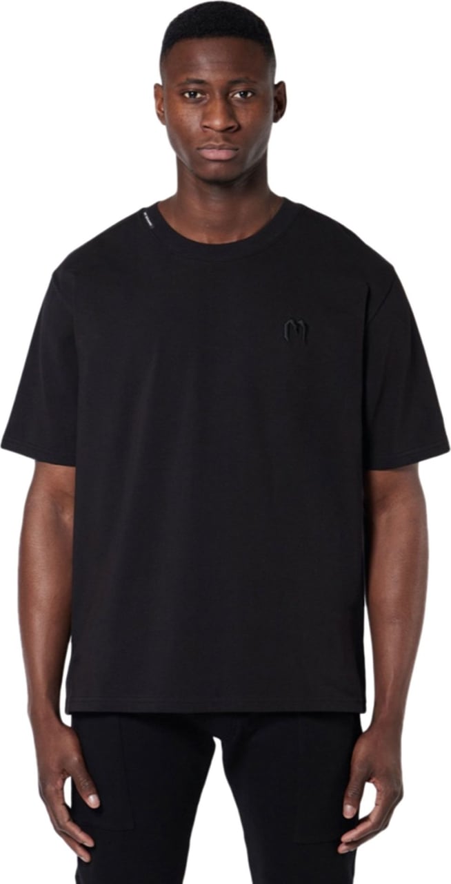 My Brand solid m t-shirt Zwart