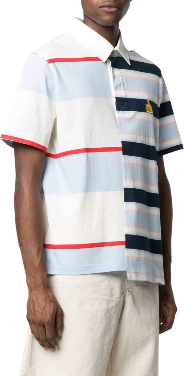 Lanvin Rugby Patchwork Logo Polo Shirt Divers