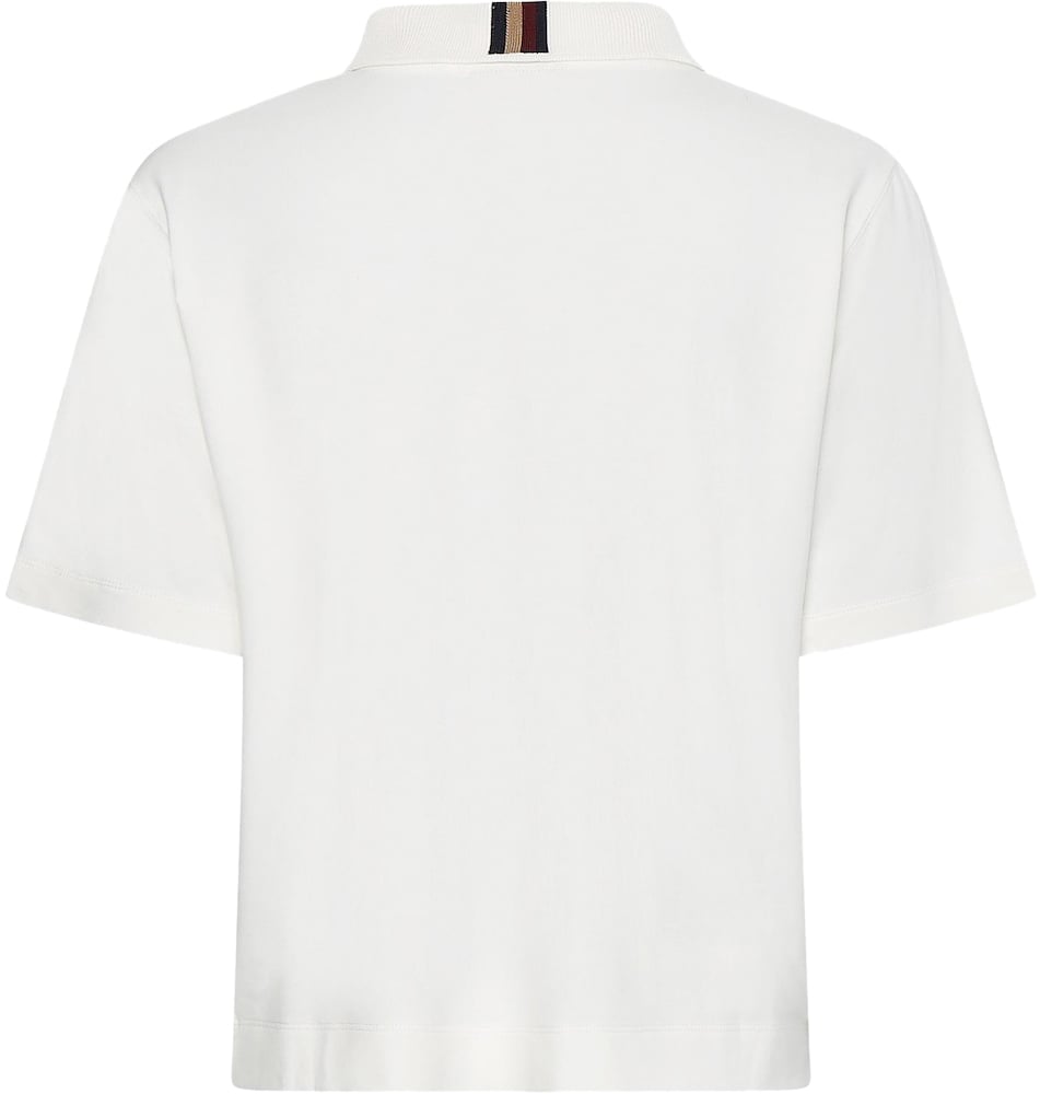 Tommy Hilfiger Tommy Icons Logo Polo Shirt Wit