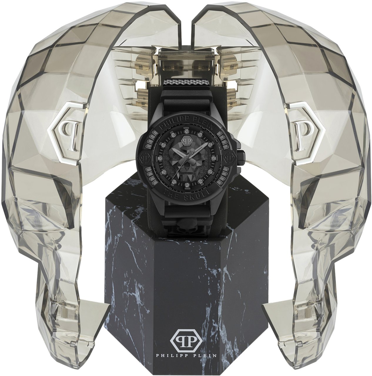 Philipp Plein PWNAA0322 The $kull Genderless horloge 41 mm Zwart