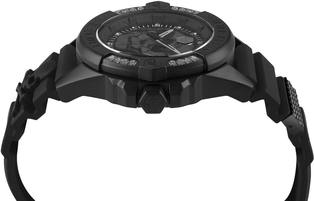 Philipp Plein PWNAA0322 The $kull Genderless horloge 41 mm Zwart