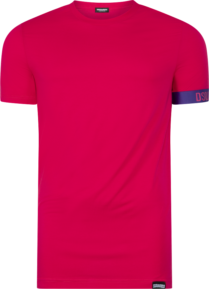 Dsquared2 Round Neck Icon T-Shirt Heren Roze/Paars Paars