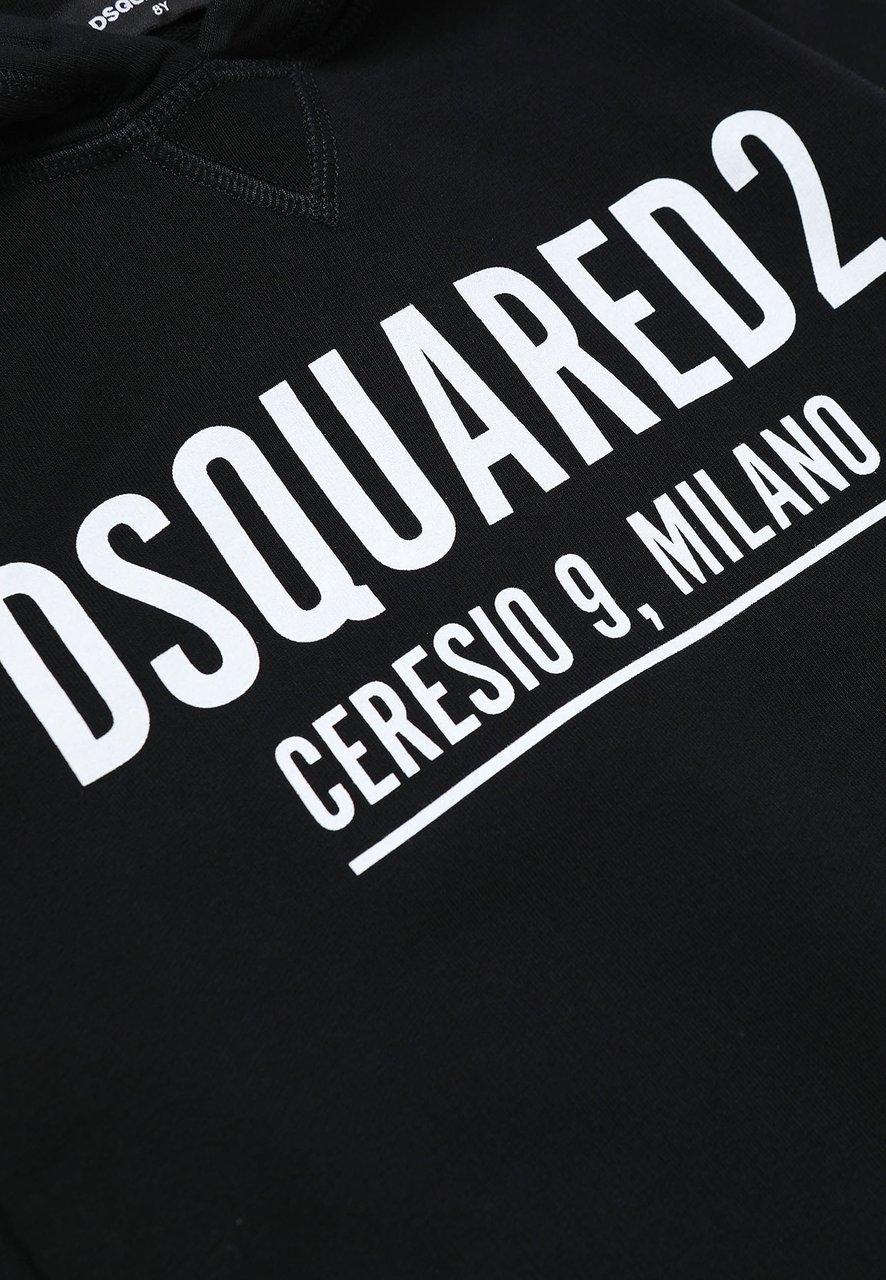 Dsquared2 Black Boy Sweatshirt Zwart