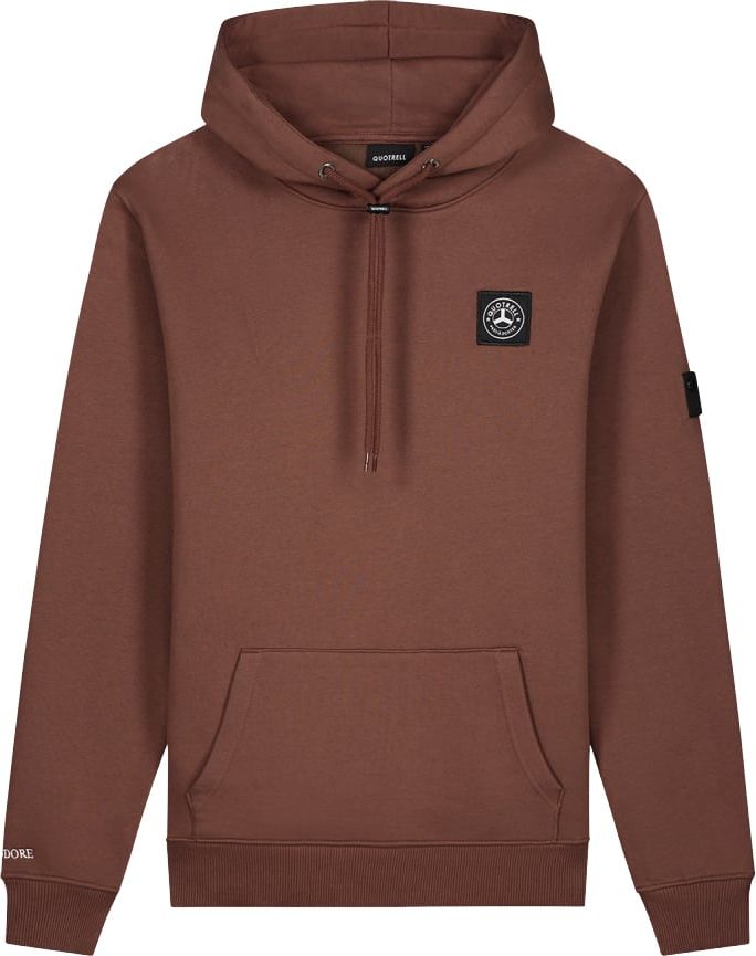 Quotrell Commodore Hoodie | Brown / White Bruin