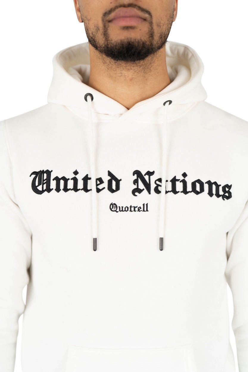 Quotrell United Nations Hoodie | Off White Wit