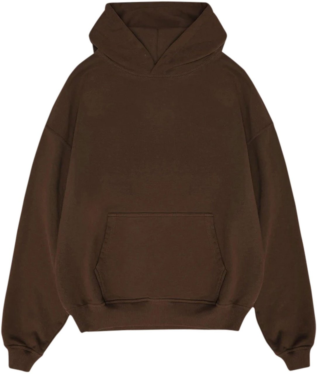 Richesse Rk Blank Hoodie Coffee Oversized Bruin