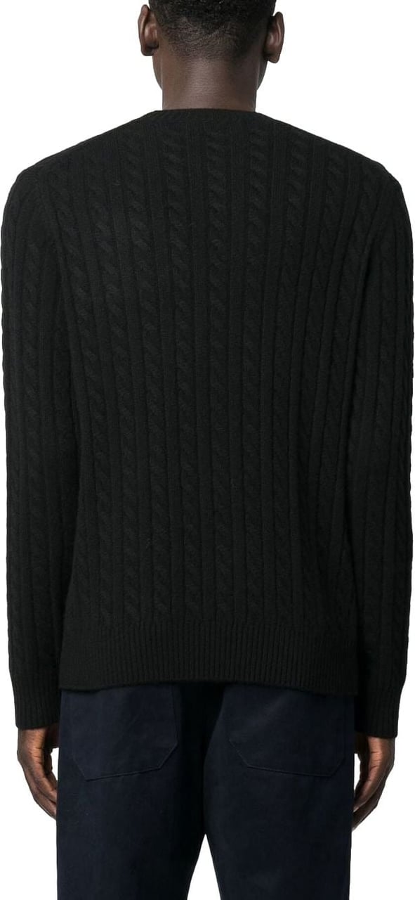Maison Kitsuné MAISON KITSUNE' Sweaters Black Black Zwart