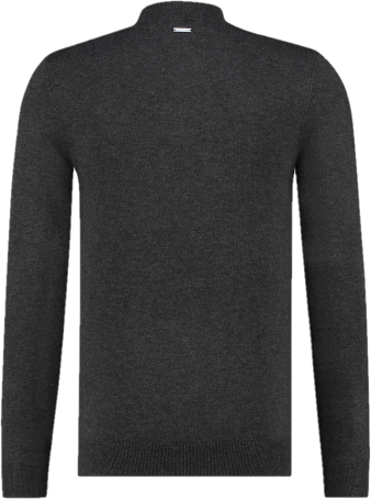 Purewhite Essential Sweater Half Zip Heren Grijs Grijs