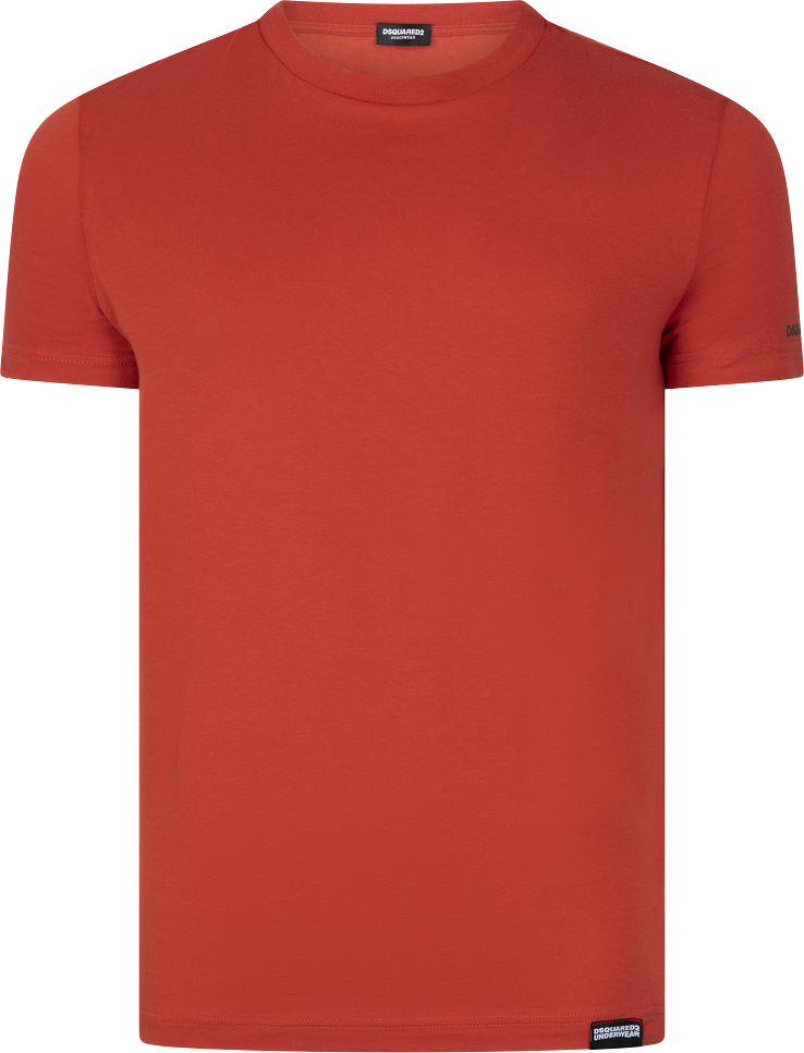 Dsquared2 Round Neck Arm Logo T-Shirt Heren Rood Rood