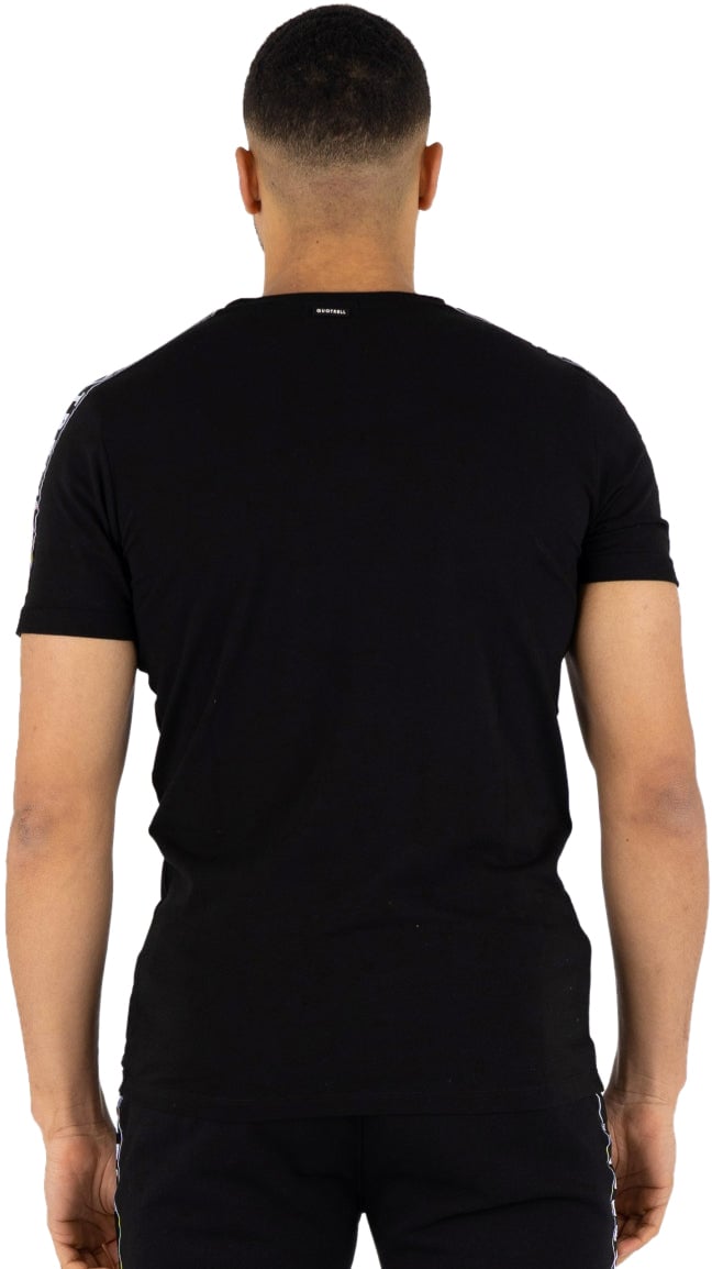 Quotrell General T-shirt | Black / Light Blue Zwart
