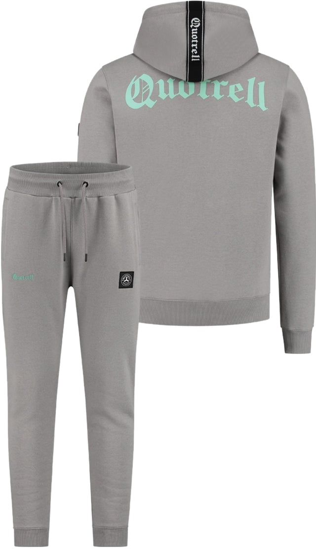 Quotrell Commodore Hoodie + Pants (set) | Light Grey Grijs