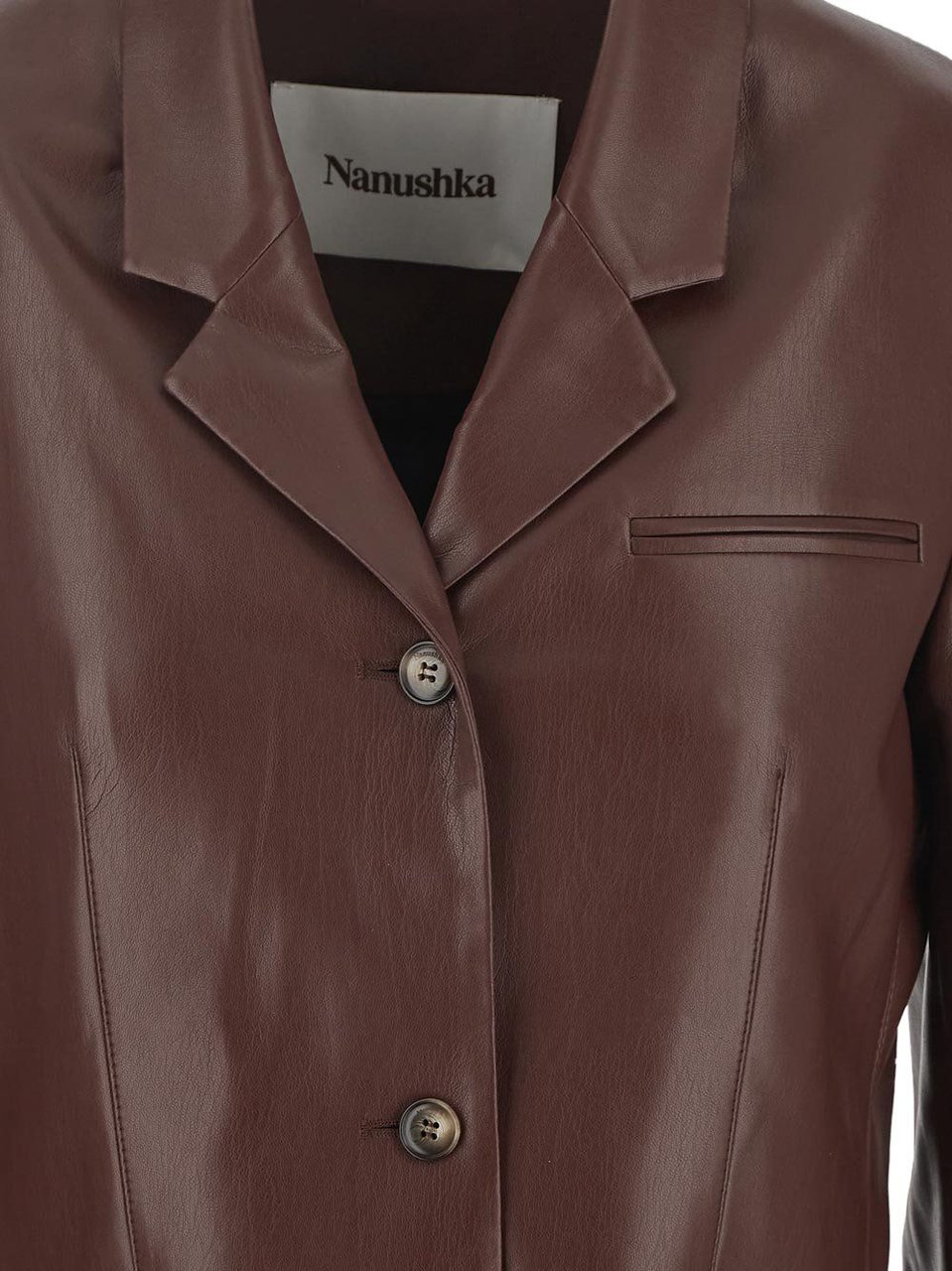 Nanushka Boxy Blazer Jacket Rood