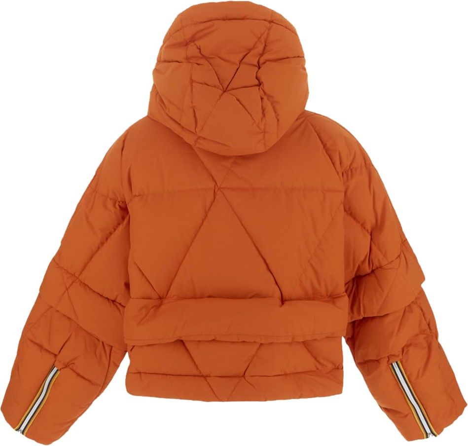 K-WAY Cropped Down Jacket Oranje