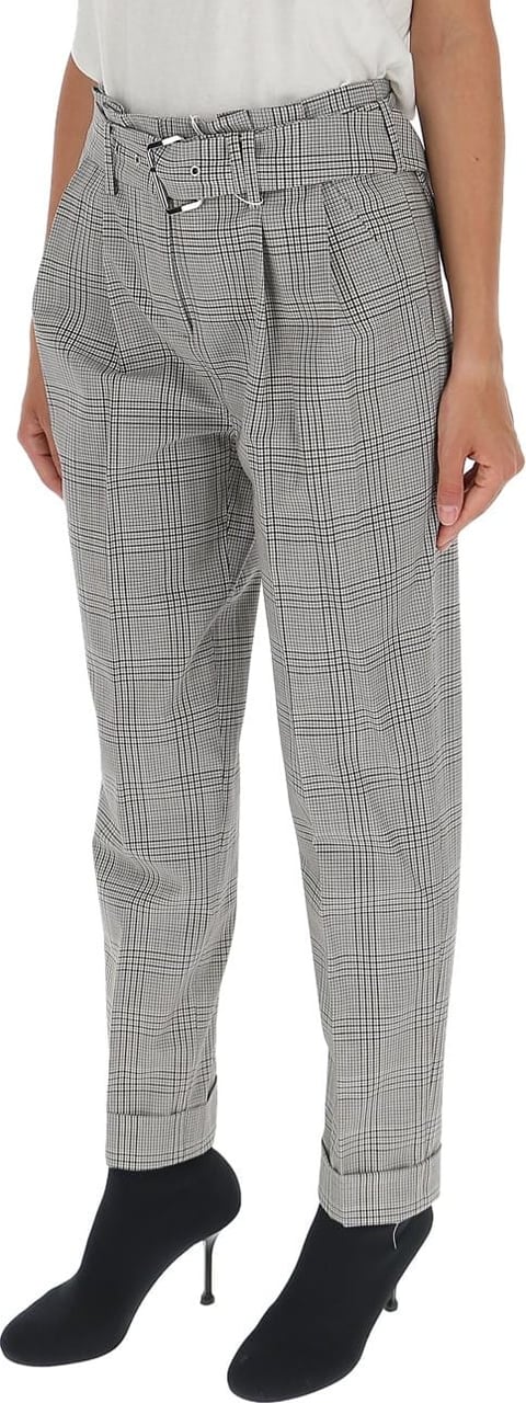 Michael Kors checked tailored trousers Grijs