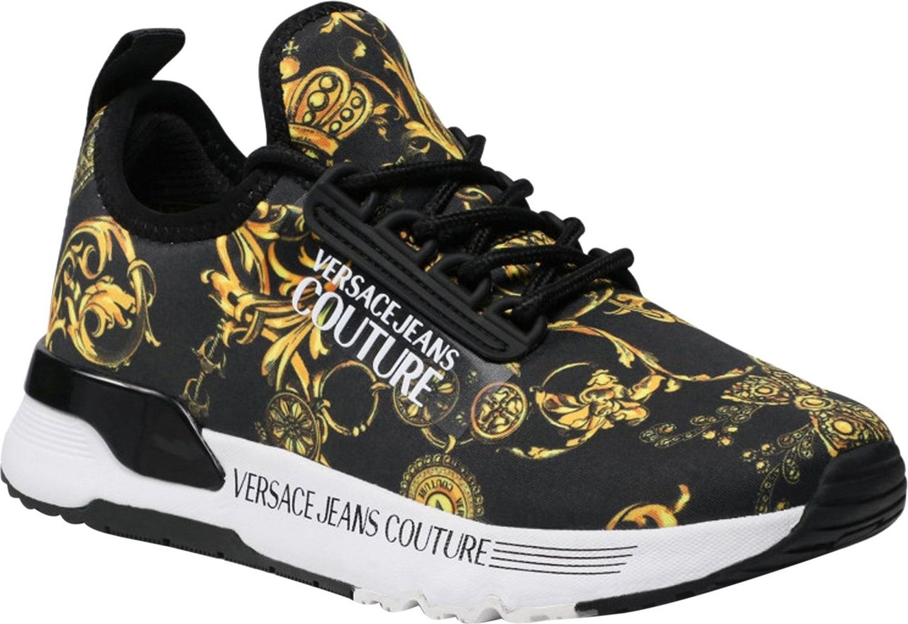 Versace Versace Jeans Couture Printed Sneakers Zwart