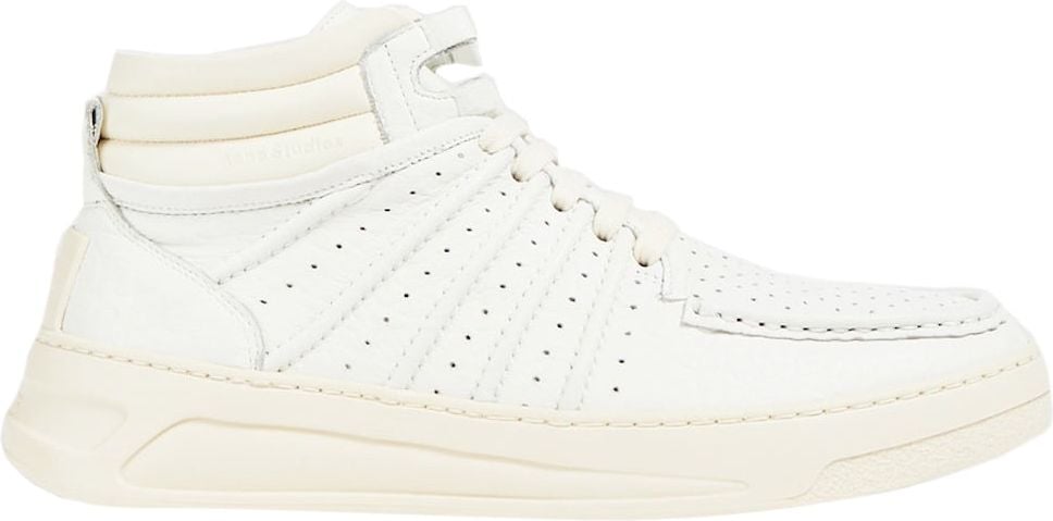 Acne Studios Textured Leather High-top Sneakers Wit