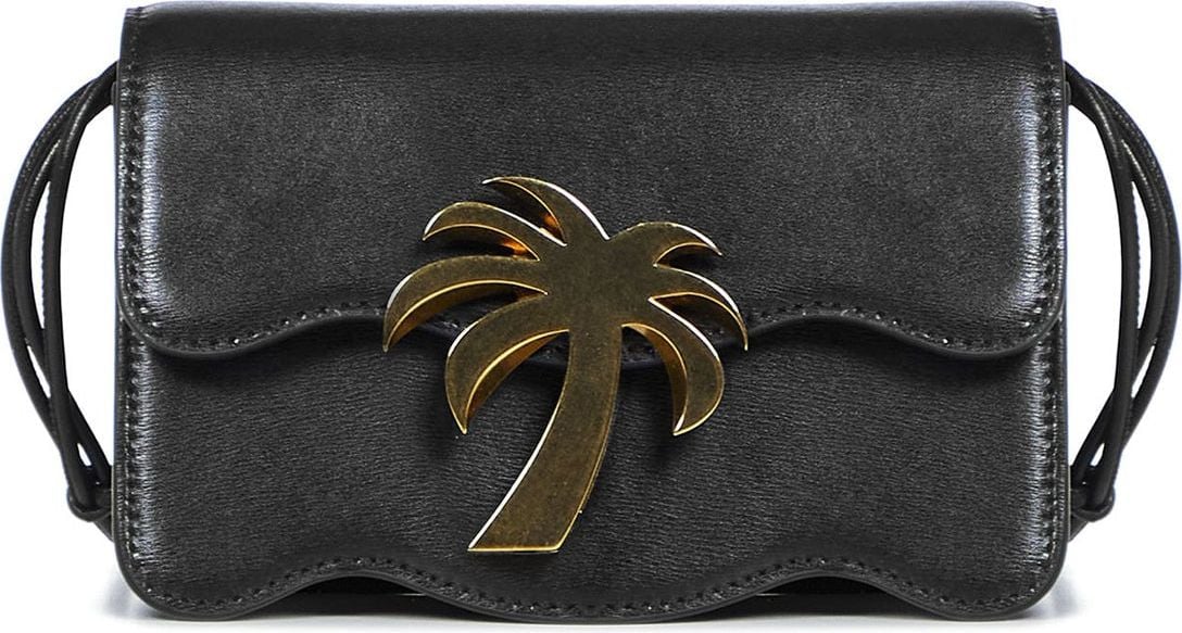 Palm Angels Palm Angels Palm Beach Mini Leather Bag Zwart