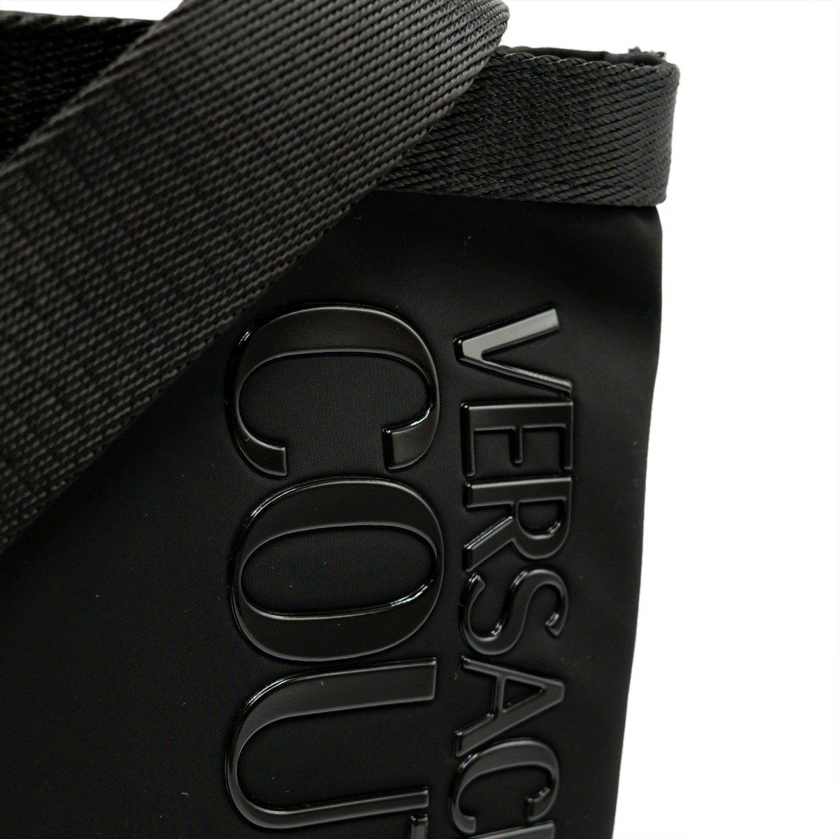 Versace Jeans Couture Range Iconic Logo Schoudertas Zwart