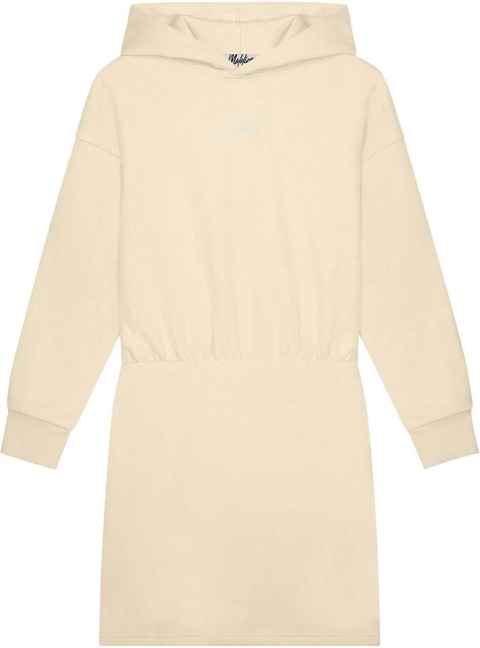Malelions Nena Dress - Beige/Off-White Beige