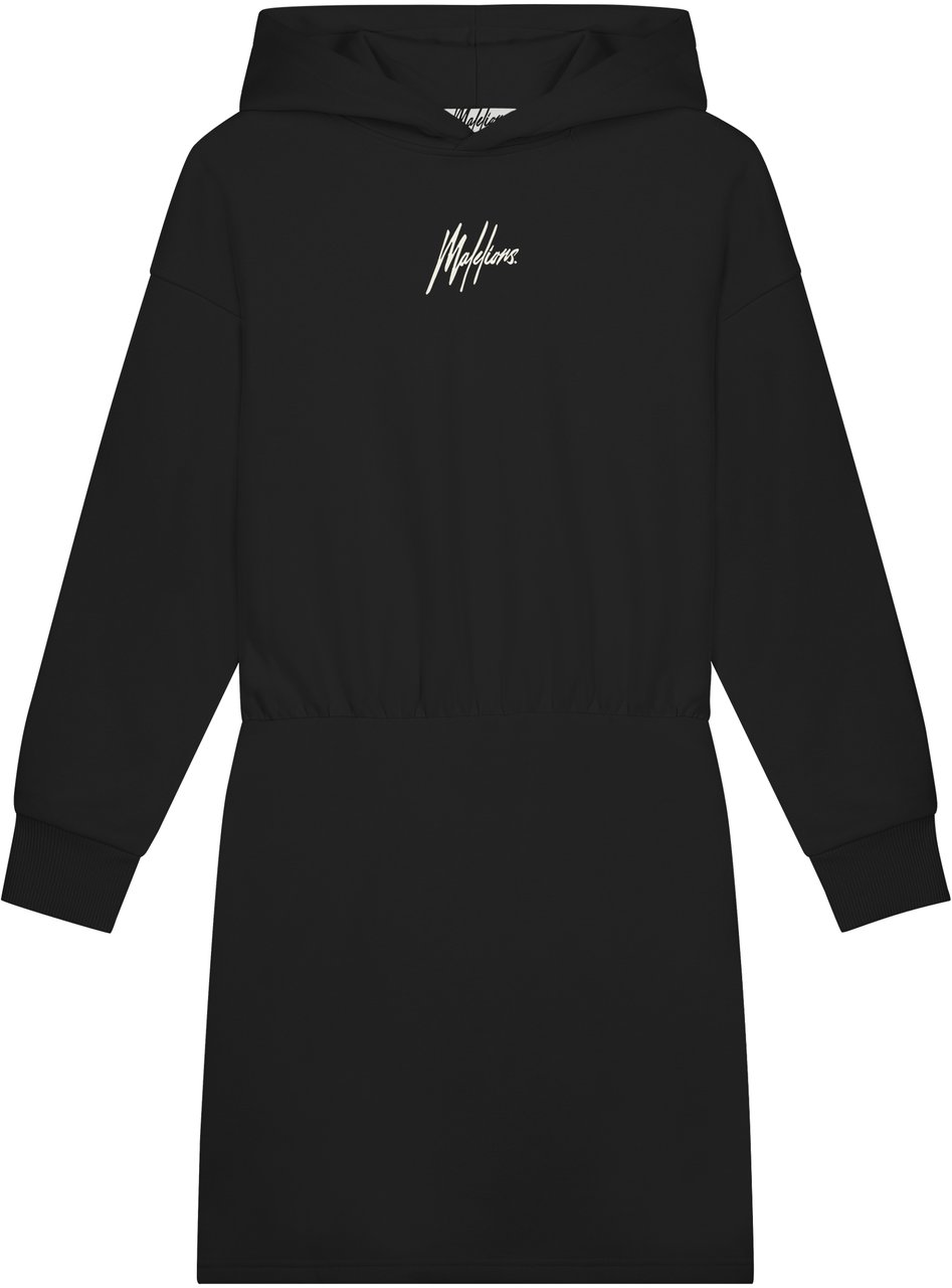 Malelions Nena Dress - Black/Off-White Zwart