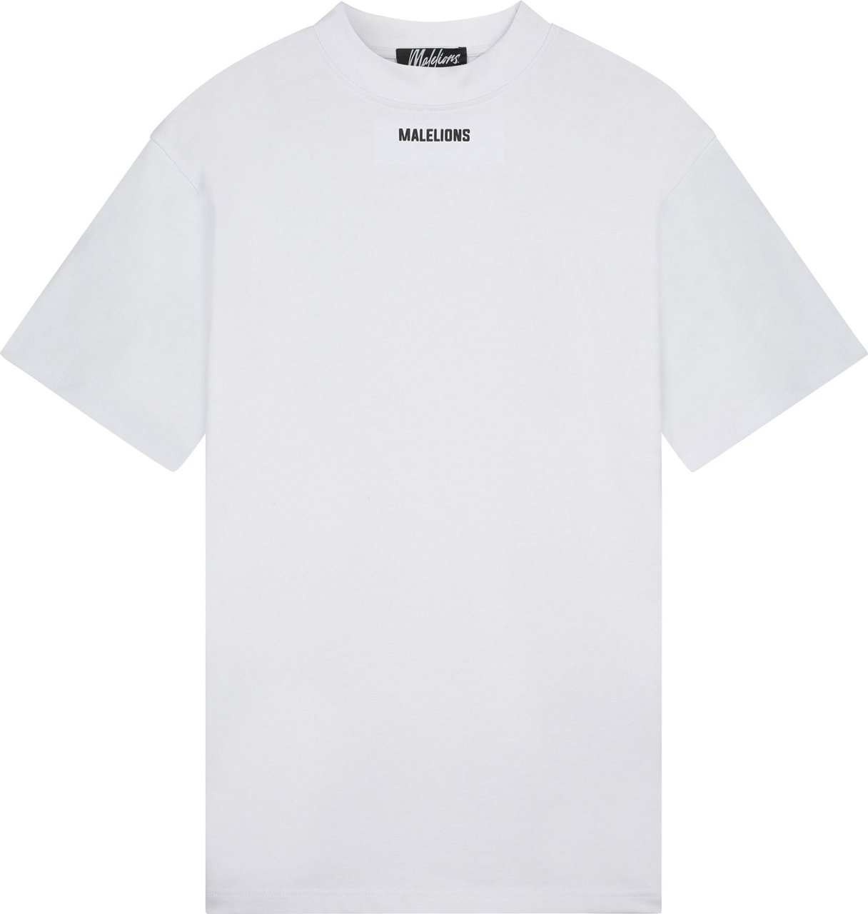 Malelions Men Collar T-Shirt - White Wit