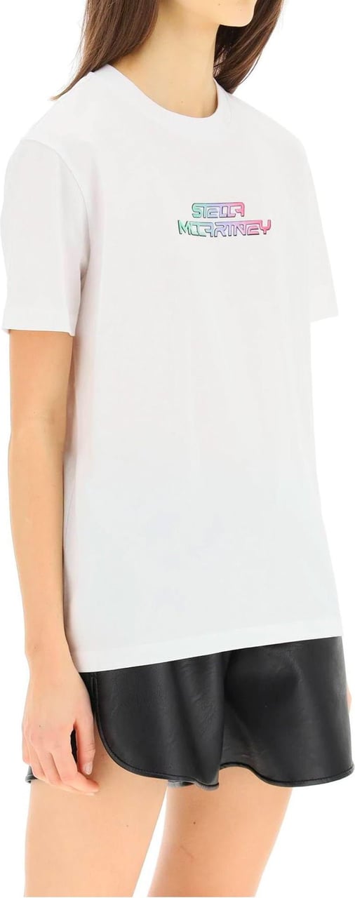 Stella McCartney Stella Mccartney Cotton T-Shirt Wit