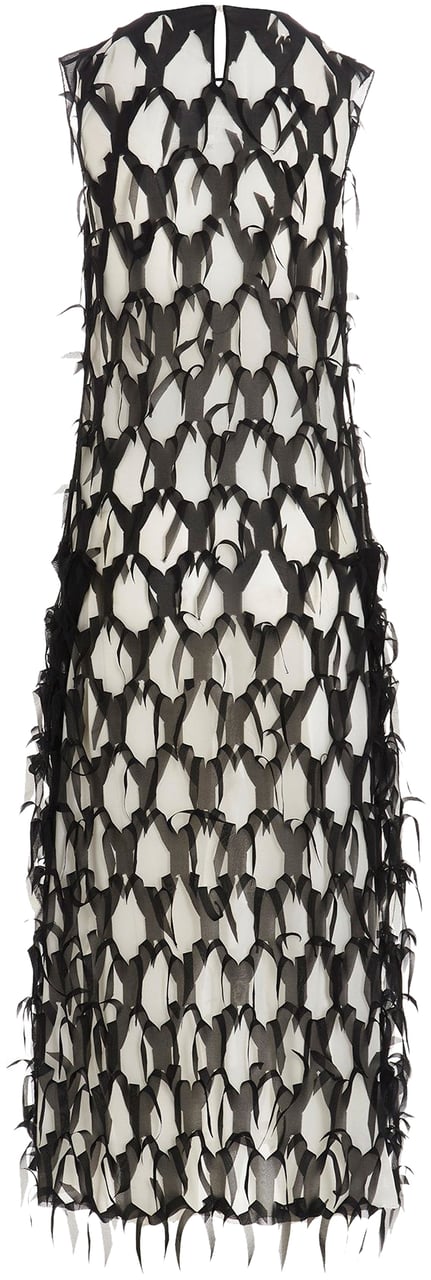 Maison Margiela Maison Margiela Silk Midi Dress Zwart